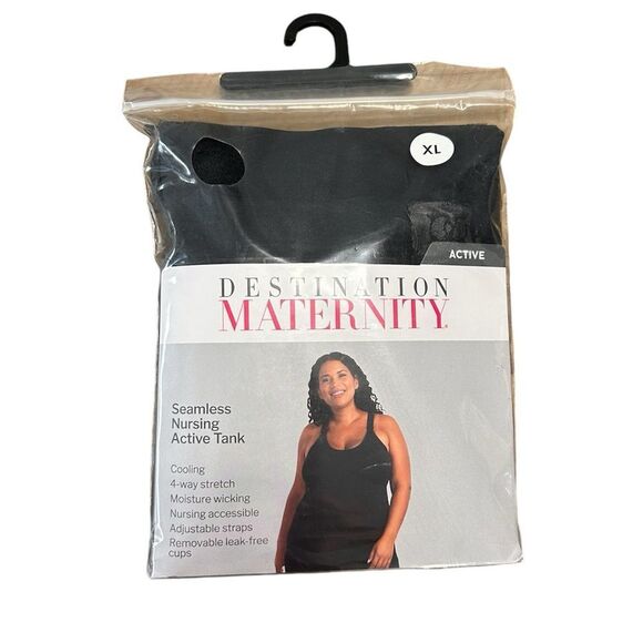 Destination Maternity Seamless Nursing Active Tank Top, Size XL - Picture 1 of 9